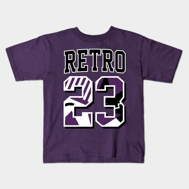 Court Purple 13 Art 2 Kids T-Shirt by funandgames